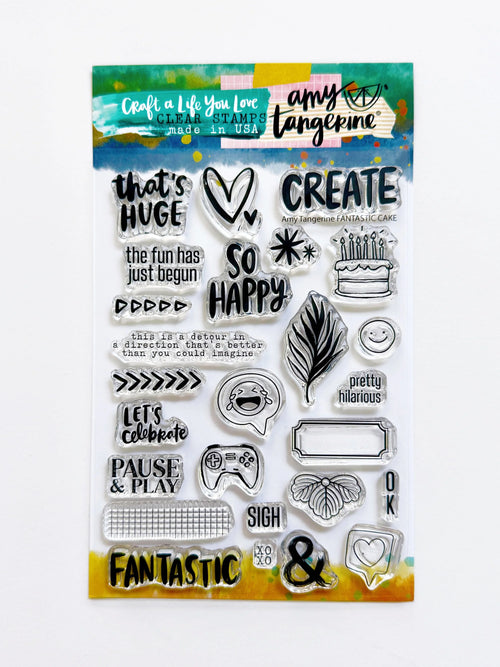 FANTASTIC CAKE Stamp Set 4x6