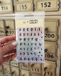 MINI BRUSH LETTERING Stamp Set 3X4