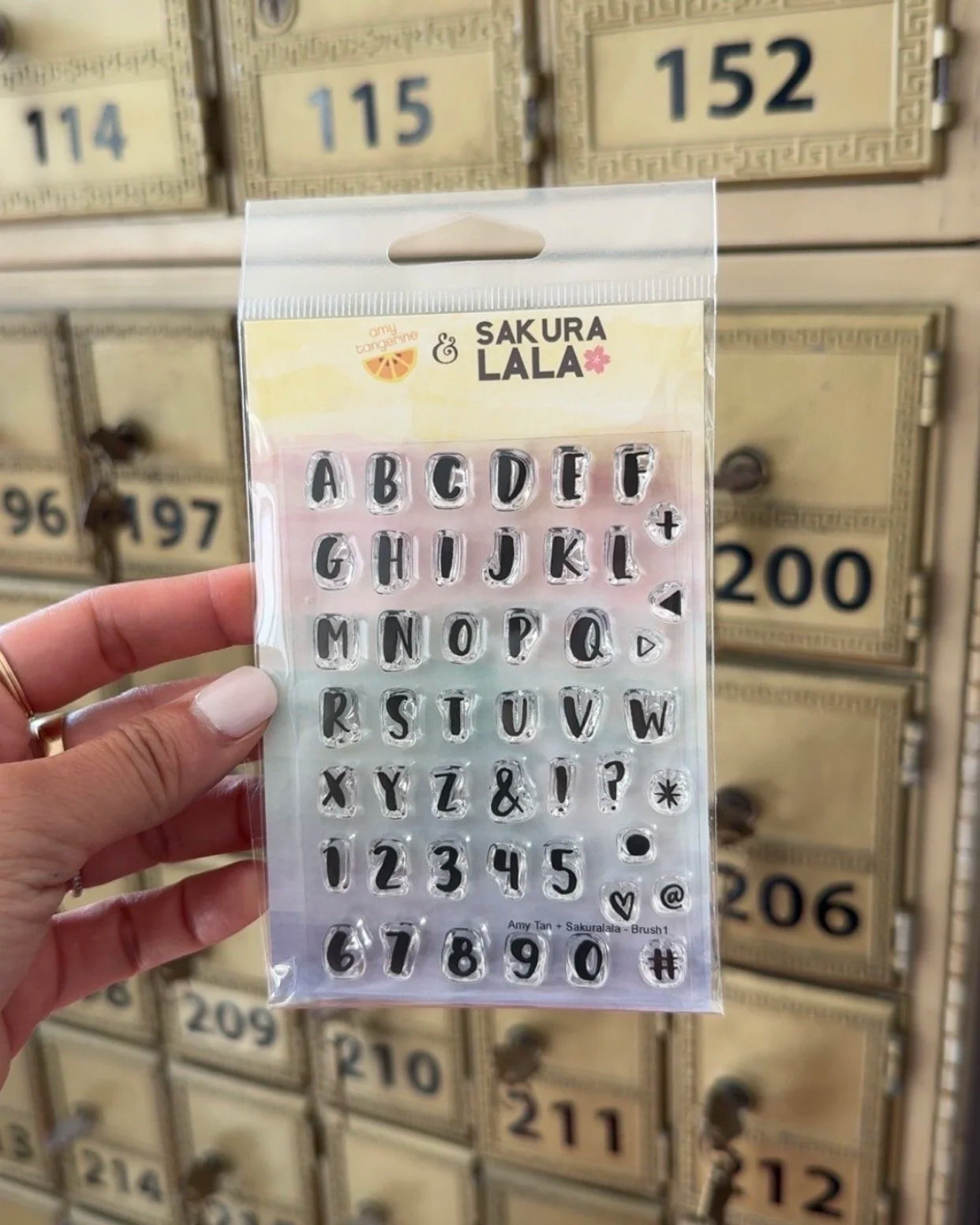 MINI BRUSH LETTERING Stamp Set 3X4