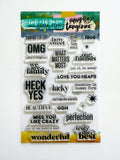 WORDS 1 Stamp Set 4x6