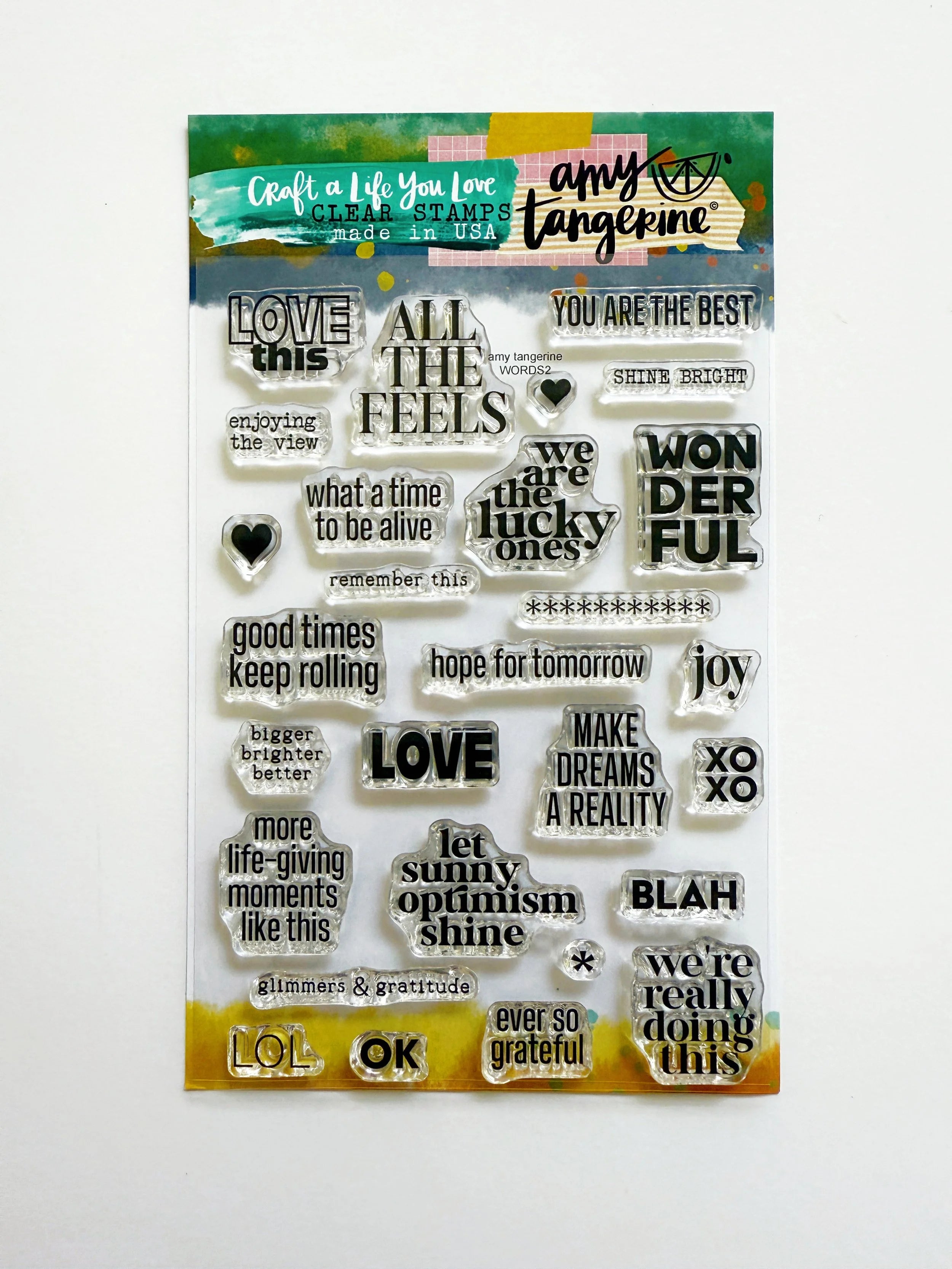 WORDS 2 Stamp Set 4x6